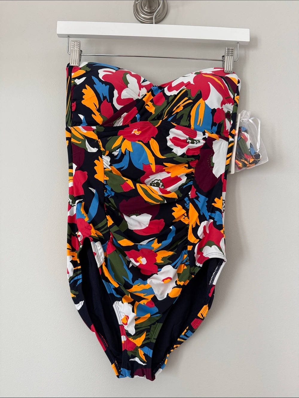 Bold Floral One-Piece Swimsuit in Multicolor
